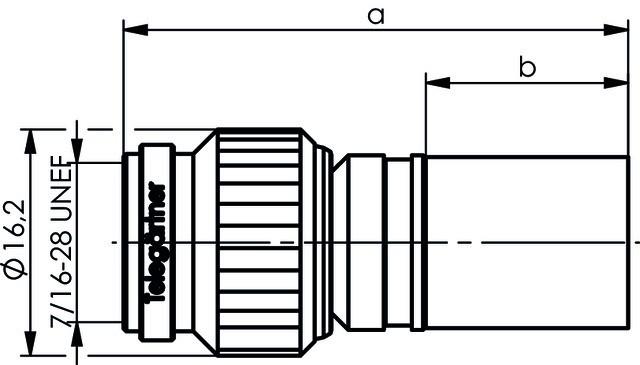 Actual product image Telegärtner TNC cable connector crimp G42 50 Ohm, crimp/crimp, outer conductor Telealloy, A3326, G42 (2.7/7.1) (Antenna cable)