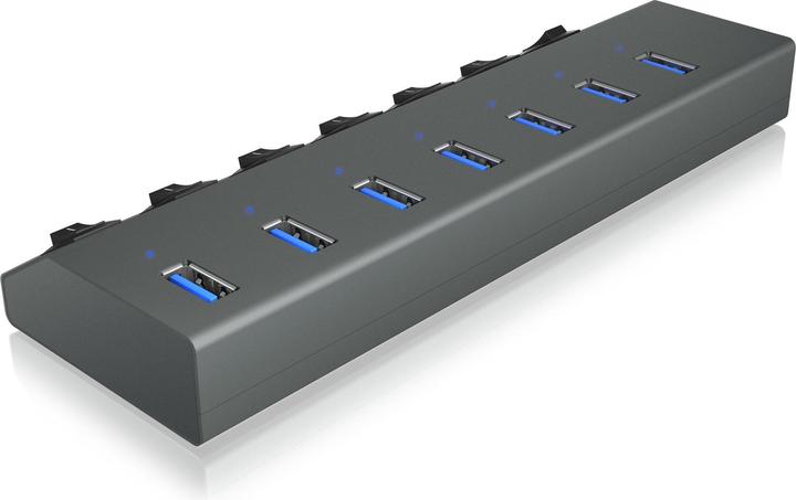 Actual product image RaidSonic IB-HUB1701-C3 (USB-C, 7 Ports)