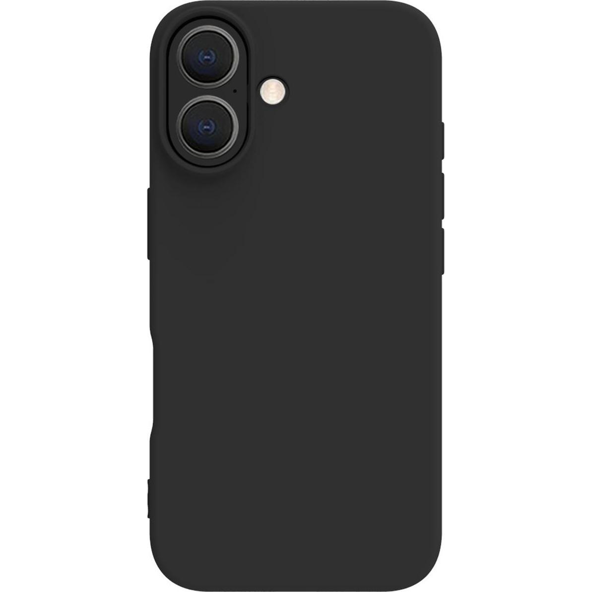 Celly Nero Cromo Cover Per Iphone 16 (Apple Iphone 16), Cover Smartphone,