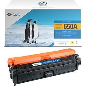 G&G, Toner, kompatibel Toner mit HP CE272A, NT-CH272FY, HP 650A, yellow, 15000S