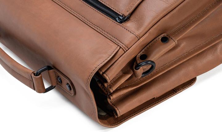 Image du produit Farmhood Serviette Nashville XXL 3 compartiments cuir 39 cm