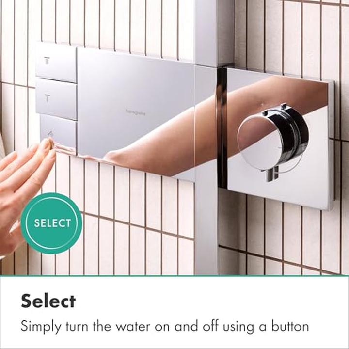 Actual product image hansgrohe Raindance Alive S Thermostatic Shower System with Rain and PowderRain Jets