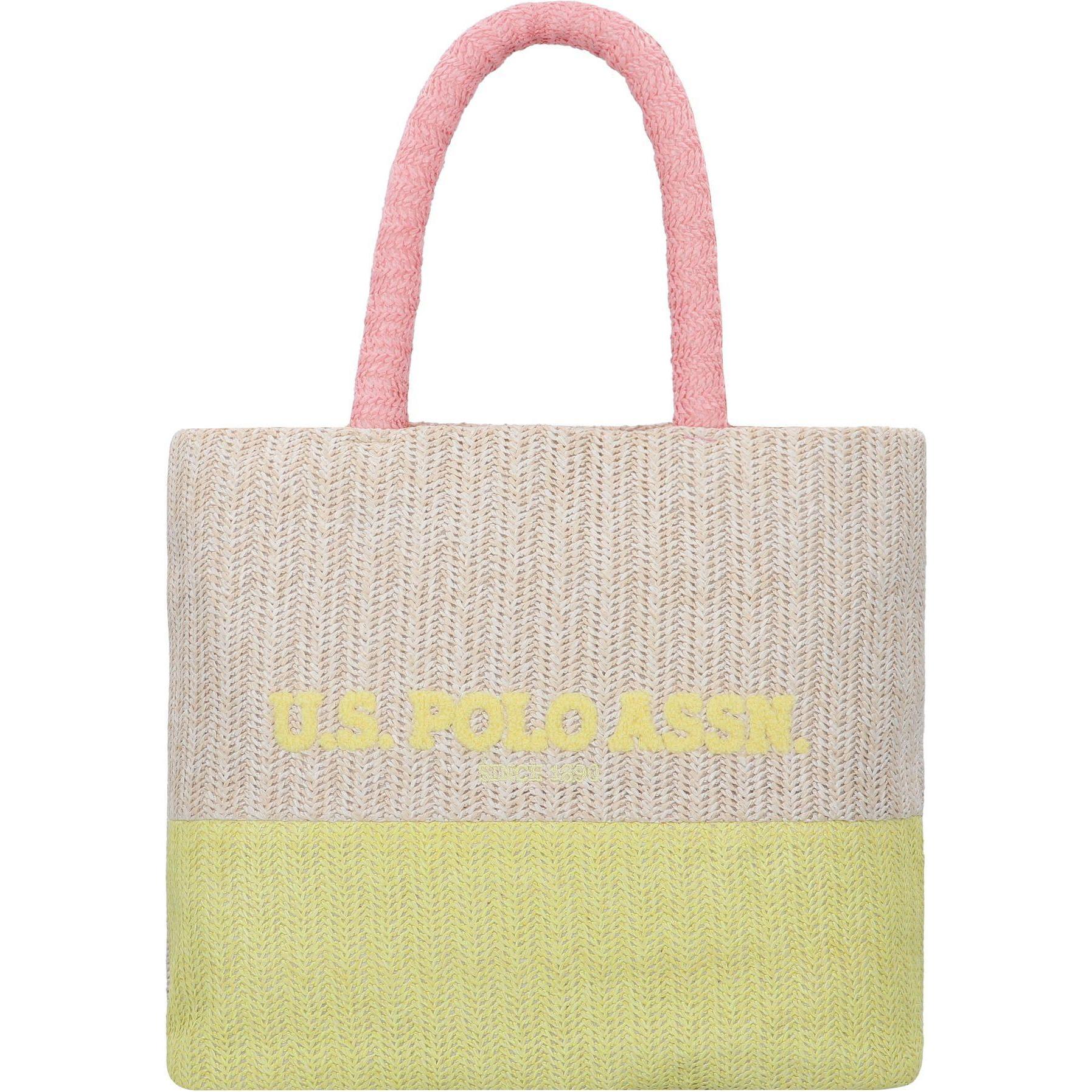 U.S. Polo, Handtasche, Straw 04 Schultertasche 38 cm, Gelb