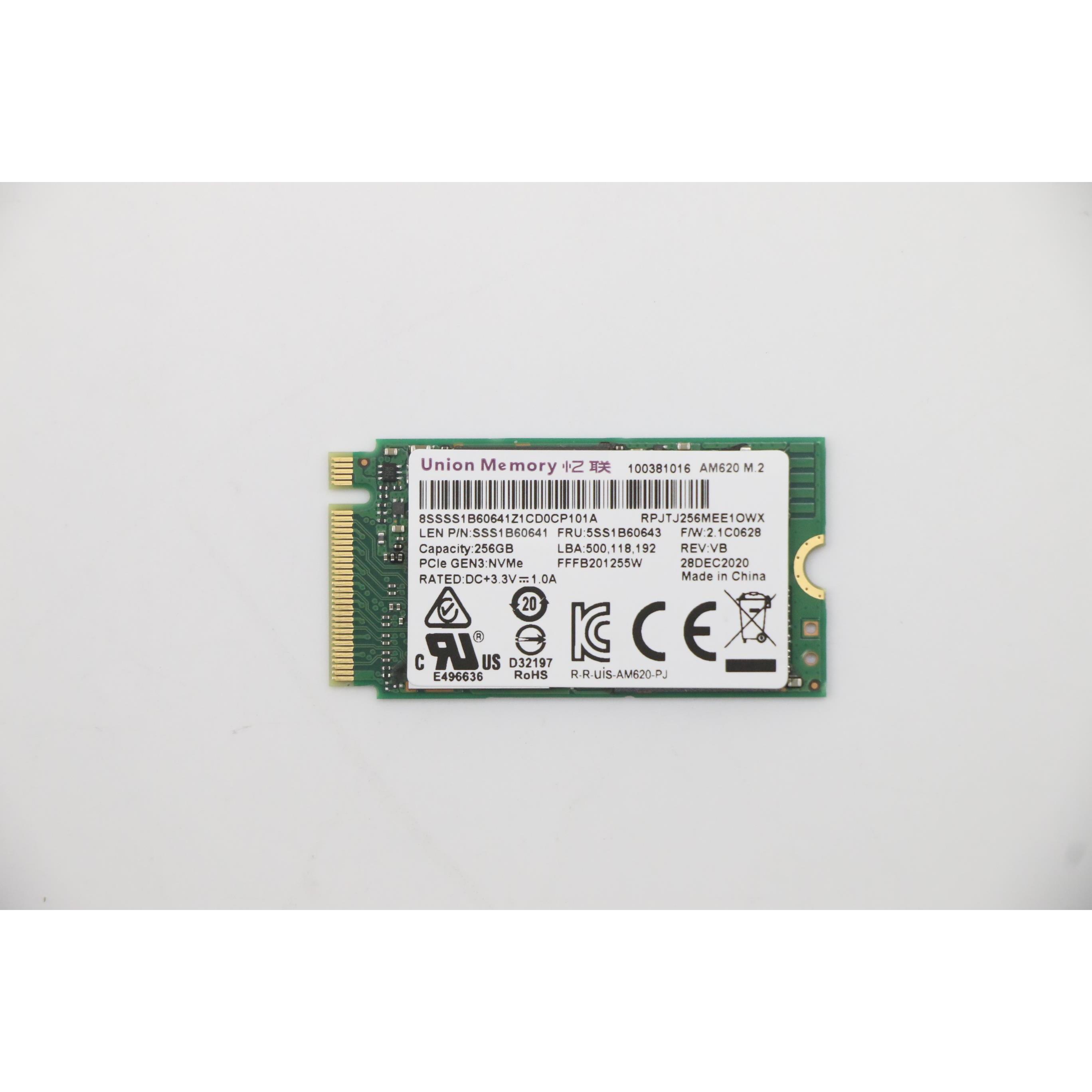 Lenovo SSD M.2 PCIe NVMe FRU-SSD (256 GB, M.2 2242), SSD