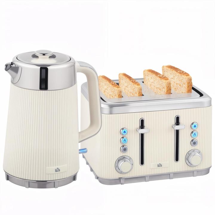Homcom Frühstücksset mit Wasserkocher und Toaster (1.70 l)