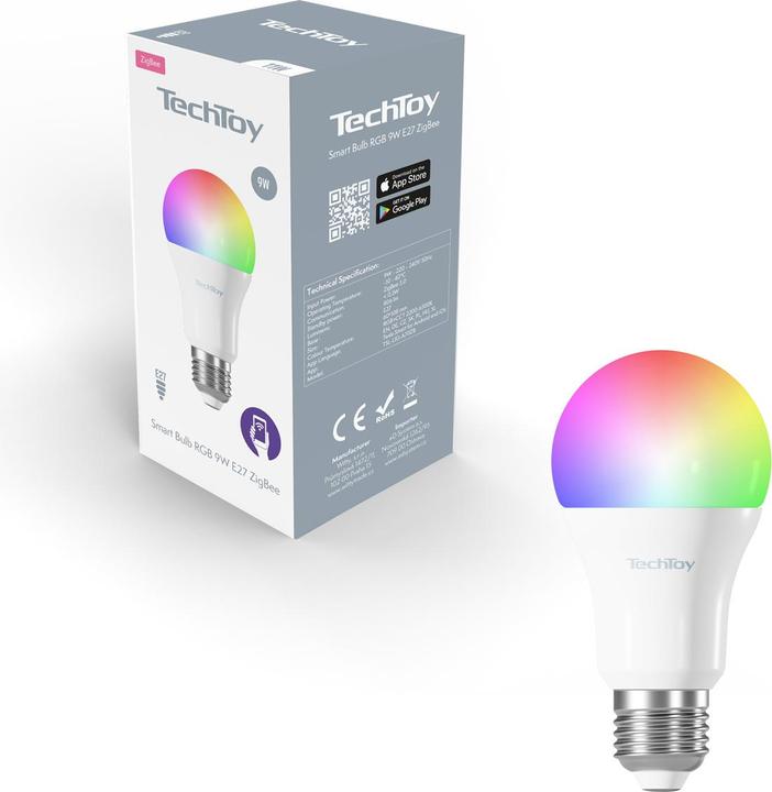 Actual product image Tesla TechToy (E27, 9 W, 806 lm, 1 x, F)