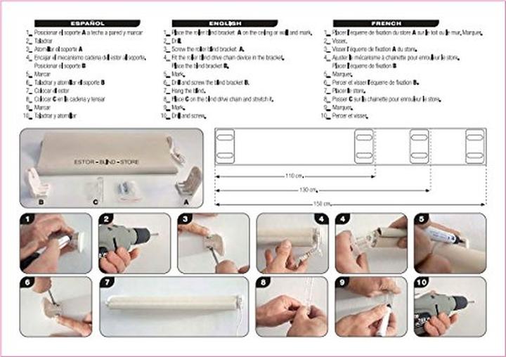 Produktbild Blindecor Roller Transparent Digitaldruck (130 x 180 cm)