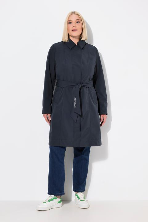 Produktbild Ulla Popken HYPRAR Softshell-Trenchcoat, wasserabweisend, Gürtel (56)