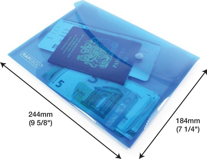 Image du produit Rapesco Pochettes porte-documents (A5, 5x)