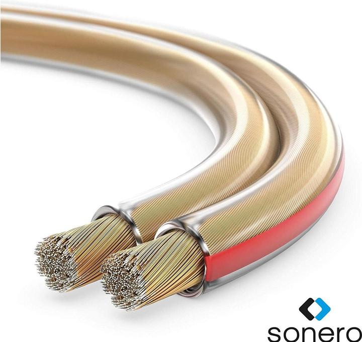 Immagine prodotto Sonero Cavo per altoparlanti 1.50mm² CCA 50 m (50 m, 1.50 mm².)