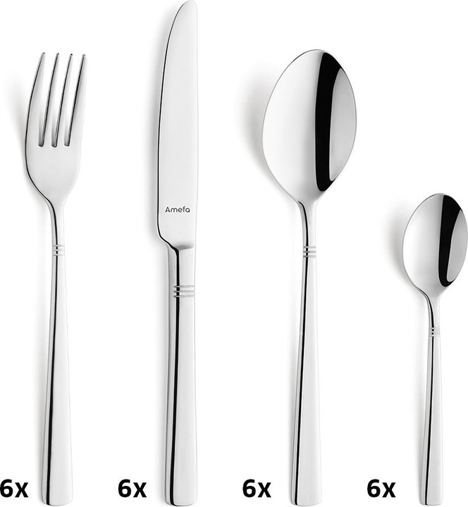 Produktbild Amefa Besteckset 2 8410 Palmon (24 Stück, Besteck Set)
