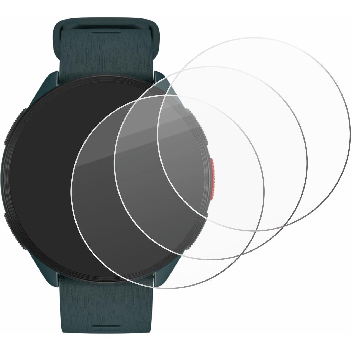 Thumbnail - Savvies Panzerglas Hartglas Displayschutz, Smartwatch Schutzfolie, Transparent