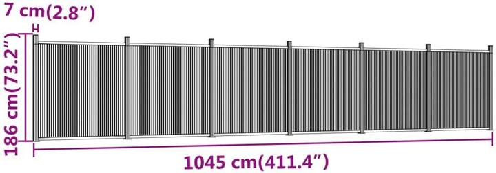 Produktbild vidaXL Zaunelement