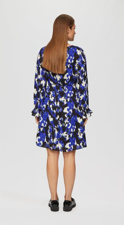 Actual product image S.Oliver Kleid Viskosekleid mit Plisseeärmeln (36)
