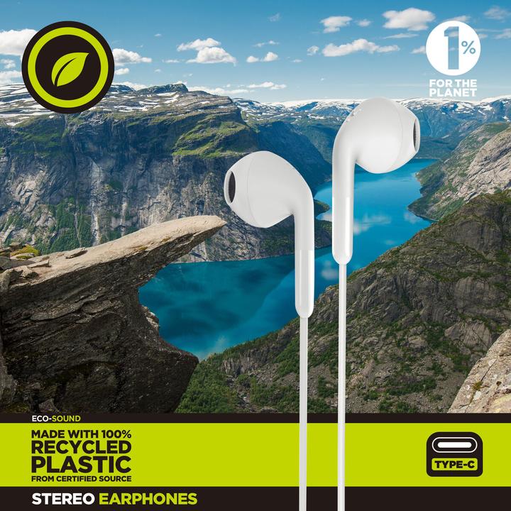 Actual product image Muvit Kopfhörer for Change E58 Weiss (NC, Cable, Wireless)