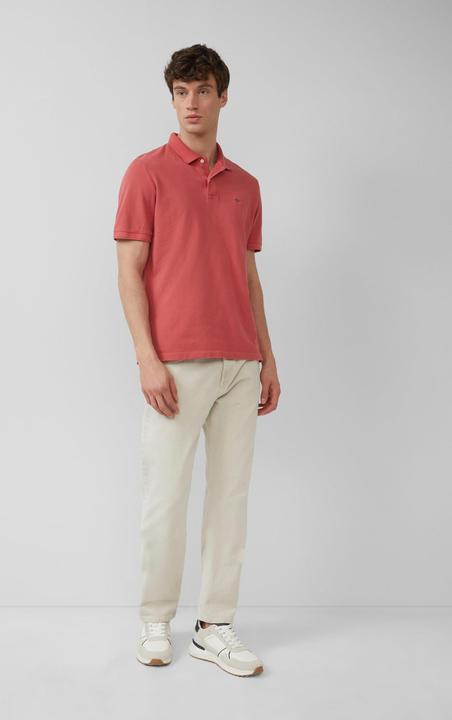 Actual product image S.Oliver Polo-Shirt Poloshirt mit kleinem Labelpatch und Flammgarnstruktur (XXL)