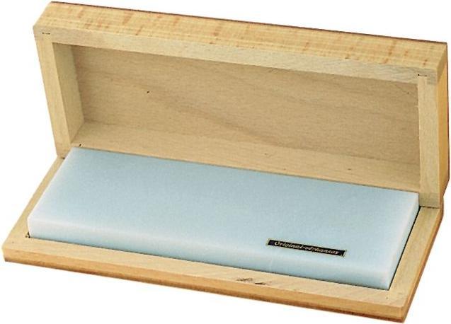 Produktbild Friedrich Müller Schleifstein L150xB50mm Natur Arkansas fein im Holzkasten