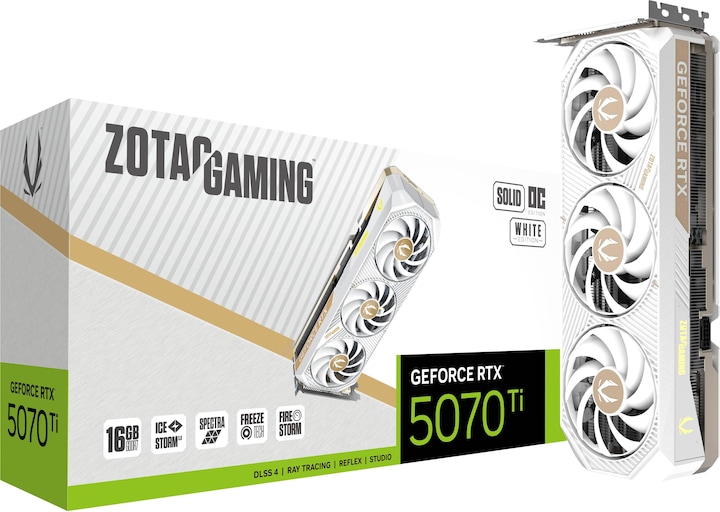 Produktbild Zotac GeForce RTX 5070 Ti SOLID CORE OC White Edition (16 GB)