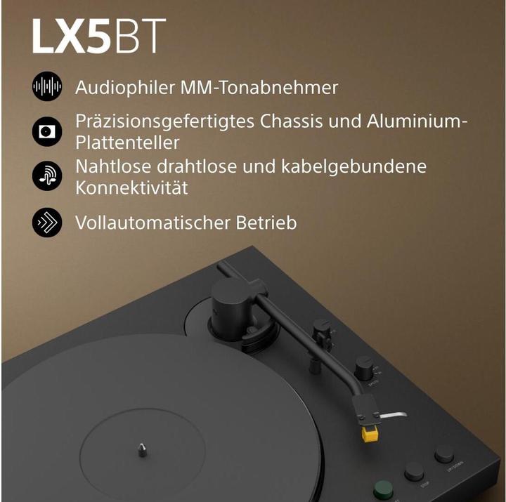 Productafbeelding Sony PS-LX5BT Plattenspieler schwarz (Volautomatisch)