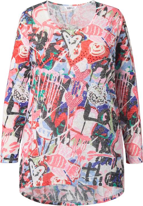 Actual product image Angel of Style Langarmshirt, A-Linie, Glitzersteinchen, Allover-Muster (44)