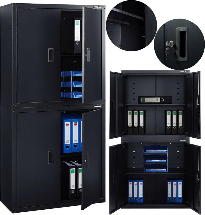 Produktbild Arebos Aktenschrank (180 x 90 x 40 cm)