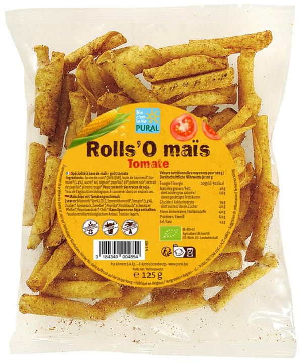 Produktbild Pural Mais Rolls Tomate Bio (120 g, 1 Stk.)