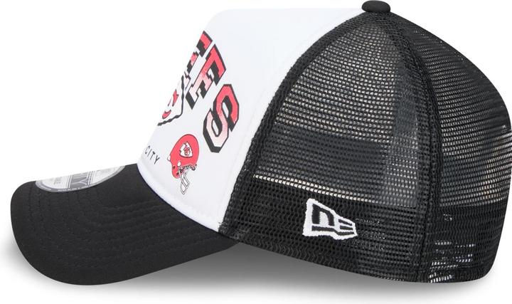 Actual product image New Era A-Frame Mesh Trucker Cap - RETRO Kansas City Chiefs