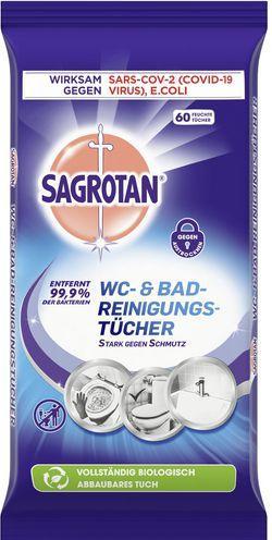 Sagrotan WC and bathroom cleaning cloths (60 pcs.)