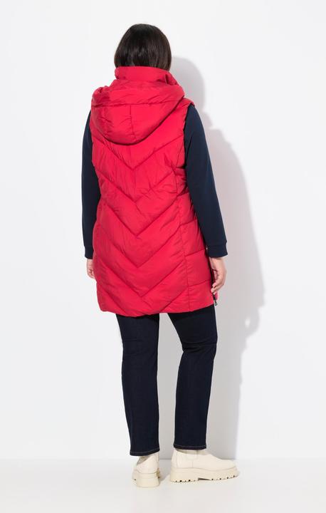 Produktbild Ulla Popken HYPRAR Long-Steppweste, wasserabweisend, 2-Wege-Zipper (62)