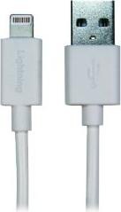 Produktbild Sinox iMedia Lightning kabel m/original Apple™ chip. 2m. Hvid