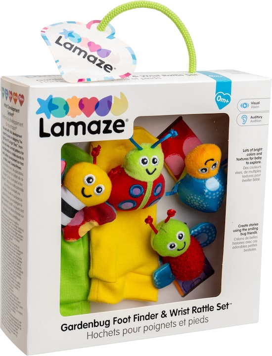 Actual product image Tomy Hand and foot rattle set