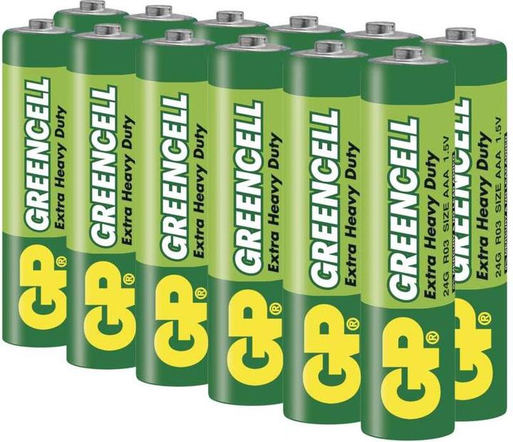 Produktbild GP Batteries GP B1210F Greencell AAA (R03) (12 Stk., AAA)