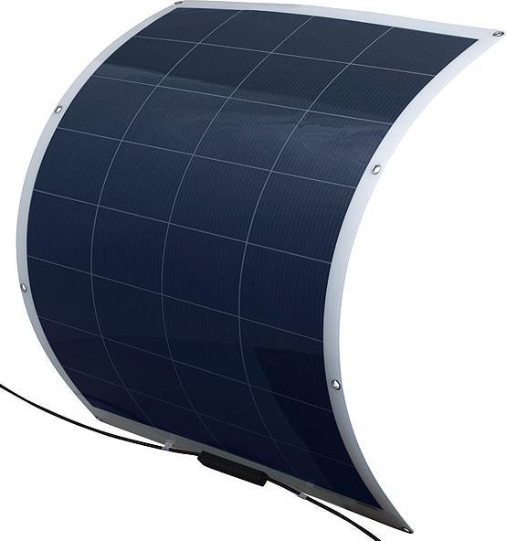 Image du produit Revolt Lot de 2 panneaux solaires monocristallins flexibles (100 W, 1.40 kg)