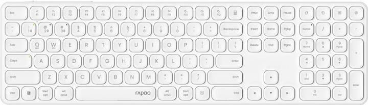 Actual product image Rapoo E9810M Weiss Kabelloses Multimodus Deskset (DE, Wireless)