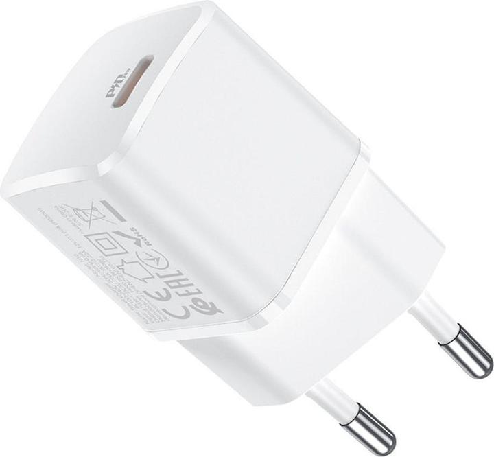 Image du produit Hoco Adapter travel charger Type C PD 20W N10 white (20 W, 1 portion)