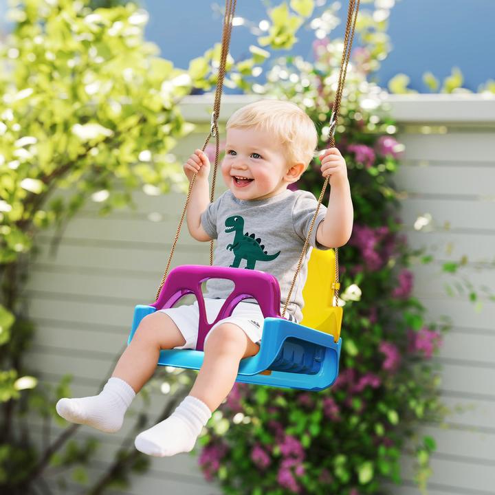 Actual product image Outsunny Children's swing with adjustable ropes