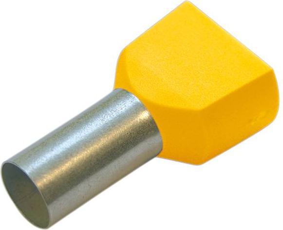Produktbild Haupa Twin-Aderendhülse 6,0/14 gelb
