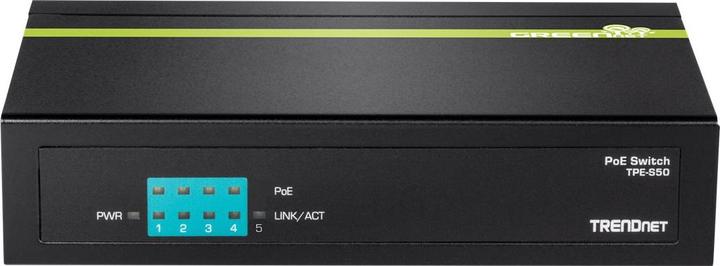 Produktbild Trendnet TPE-S50 5-Port PoE Switch 10/100Mbps 31W (5 Ports)