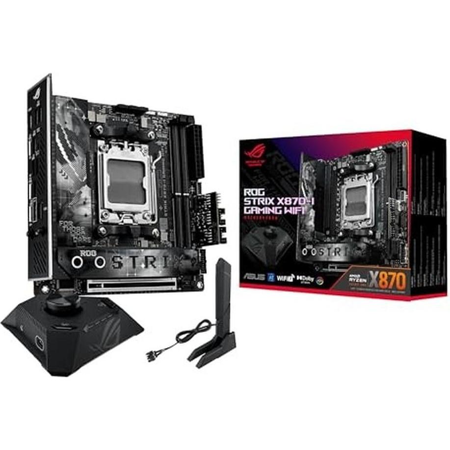 ASUS ROG STRIX X870I GAMING WIFI Socket AM5X870DDR5SATA 6GbsMiniITX (AM5, AMD X870, Mini-ITX), Mainb