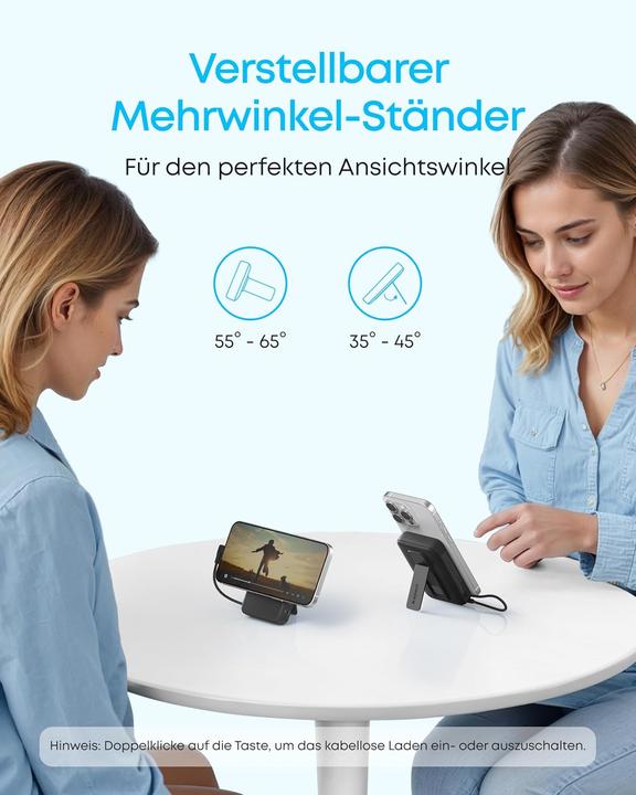 Produktbild Anker 30W, 1 x USB-C Zolo Magnetic Power Bank Black (10000 mAh, 30 W)