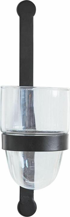 Actual product image Loberon Wandkerzenhalter Astalis schwarz/klar