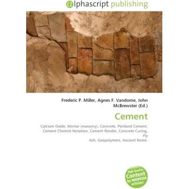 Thumbnail - Cement, Fachbücher von Agnes F. Vandome, Frederic P. Miller, John McBrewster