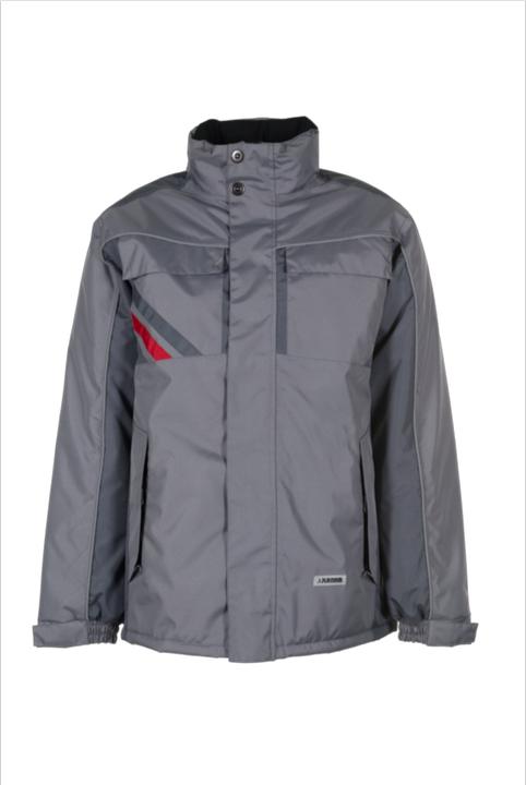 Produktbild Planam Winterjacke zink/schiefer/rot L XL (L, XL)