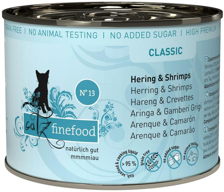 Immagine prodotto Catz Finefood No.13 Aringhe e gamberi (Adulto, 6 pz., 200 g)