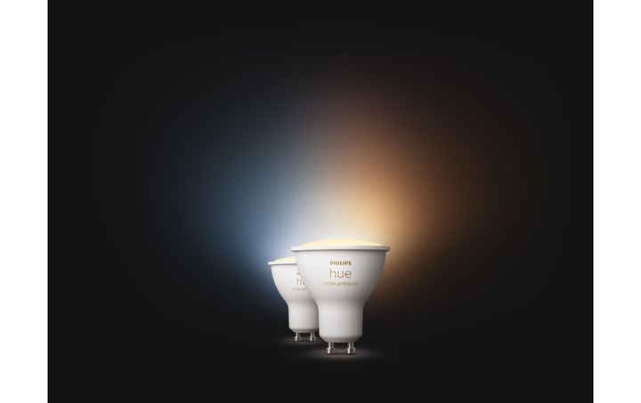 Immagine prodotto Philips Hue Tonalità Bianco Ambiente BT (GU10, 5 W, 350 lm, 2 x, G)