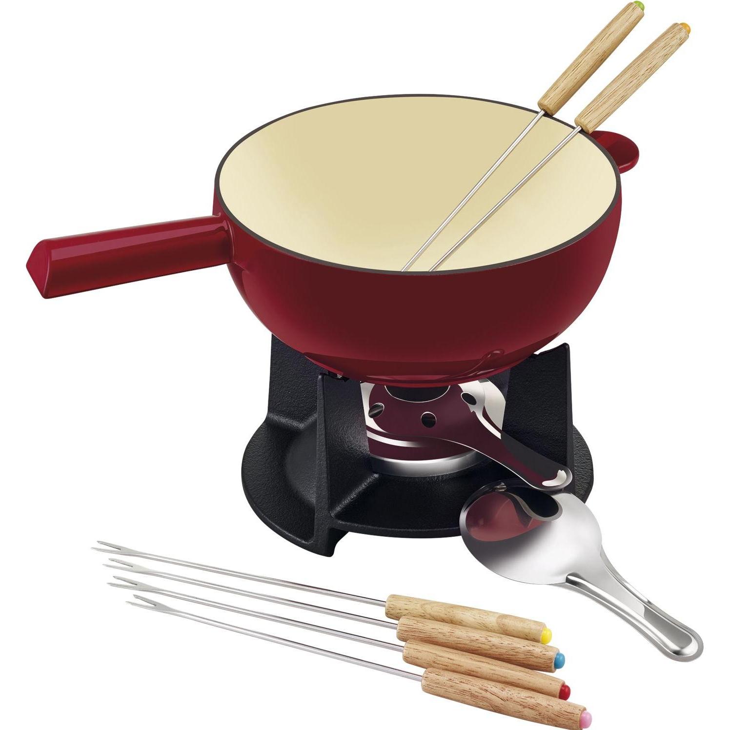 Beka Käsefondue-Set'Belledone' 10-teilig, Fondue Set, Schwarz, Rot