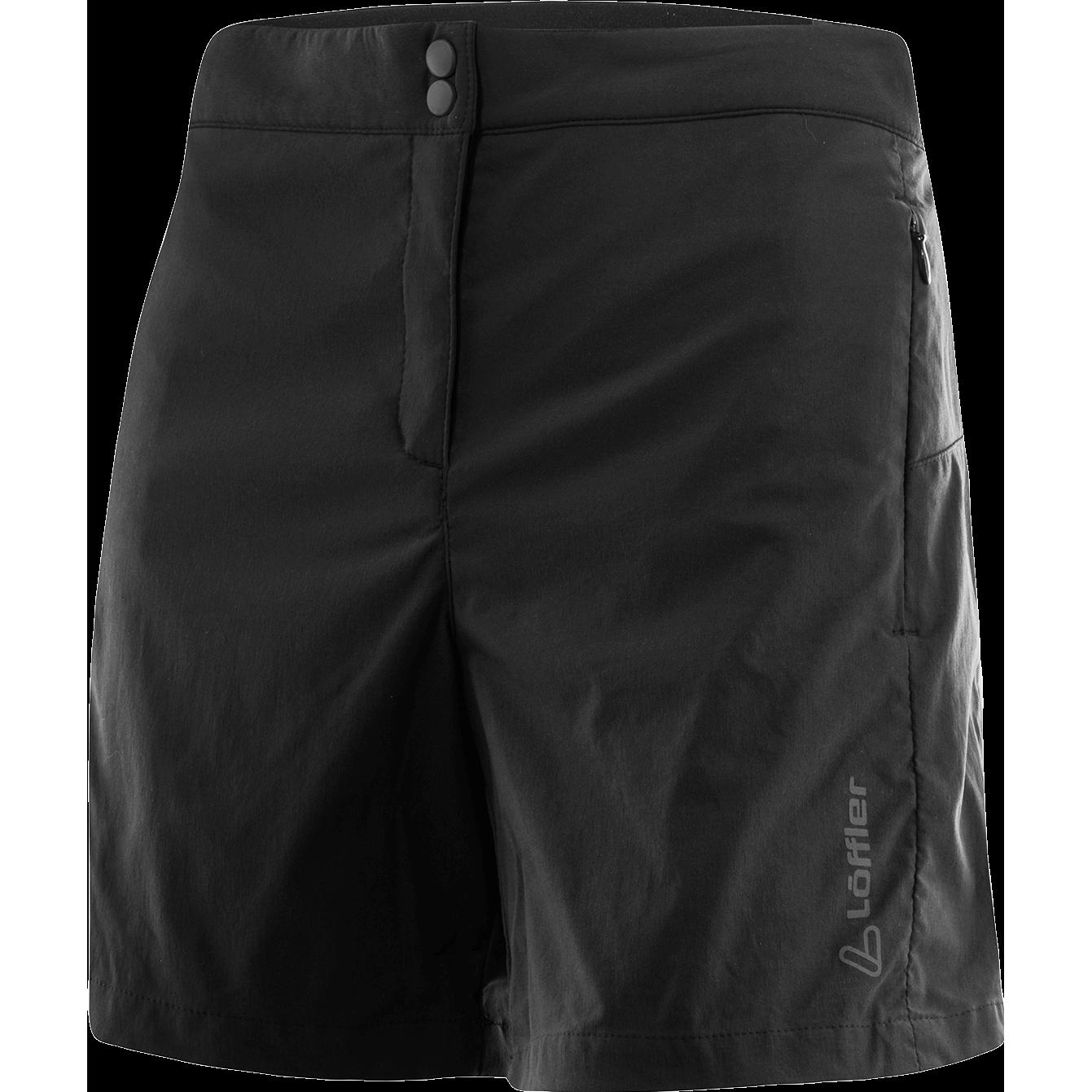 Löffler, Damen, Velohosen, Women's Bike Shorts X-Short-E CSL (44, XL), Schwarz, 44, XL