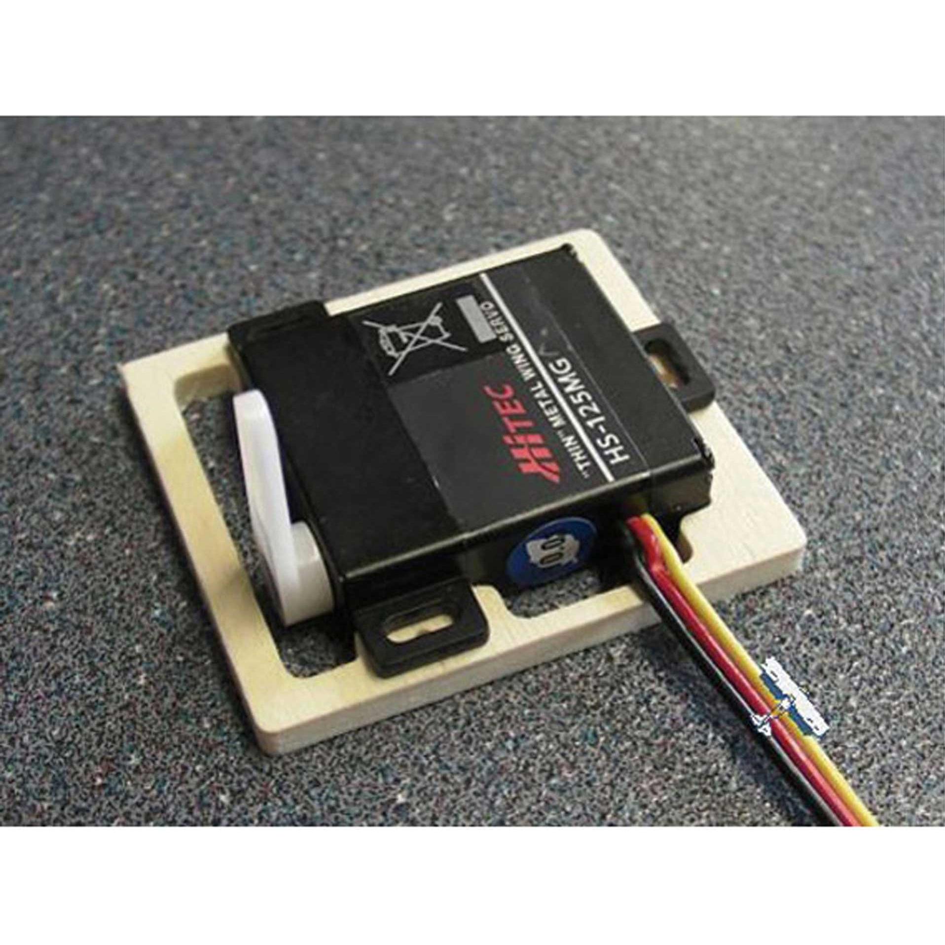 Thumbnail - Hermtec servohalter holz 4mm hs-125/5125 2stk.