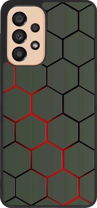 Image du produit PhoneLook Coque Silicone rigide noir Geometric Line red (Samsung Galaxy A33 5G)