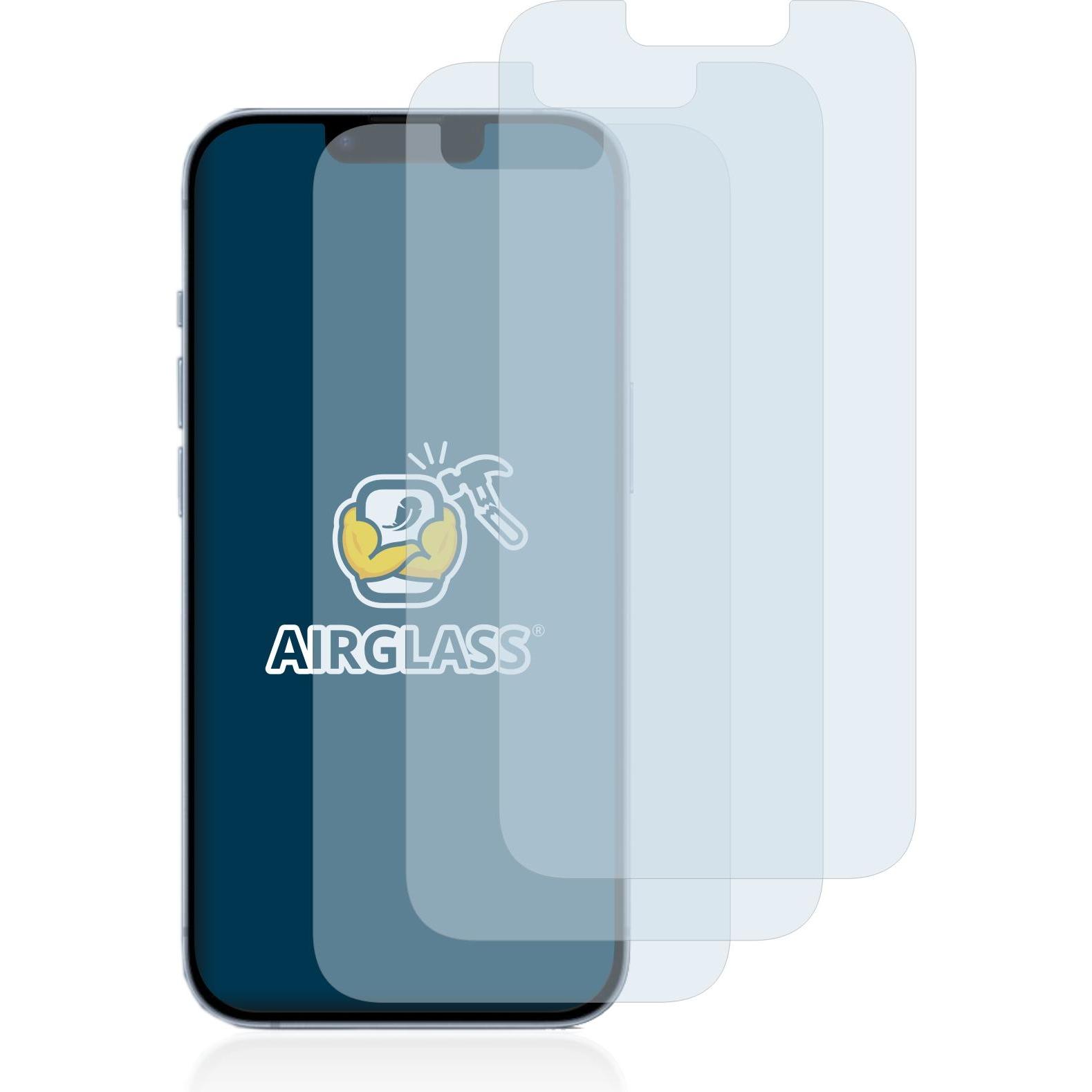 Thumbnail - BROTECT AirGlass Panzerglasfolie (3 Stück, Apple iPhone 14), Smartphone Schutzfolie, Transparent